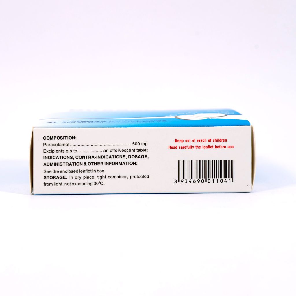 BIRAGAN 500 - Giảm Đau Hạ Sốt - Hộp 16 Viên Sủi