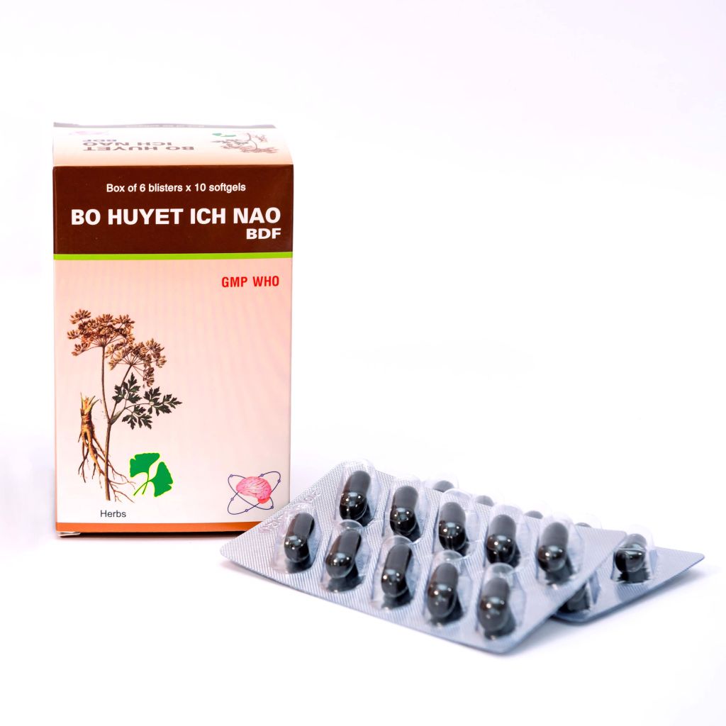 Bổ Huyết Ích Não BDF - Thuốc Bổ Não - Hộp 60 Viên