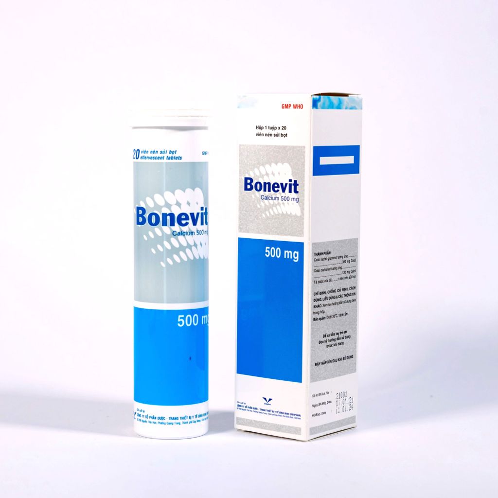 Bonevit - Viên Sủi Bổ Sung Calci - Tuýp 20 Viên