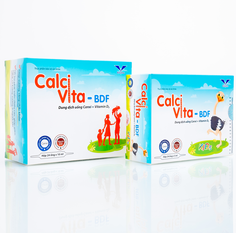 Combo Calci Vita-BDF 10ml và Calci Vita-BDF Kids 5ml
