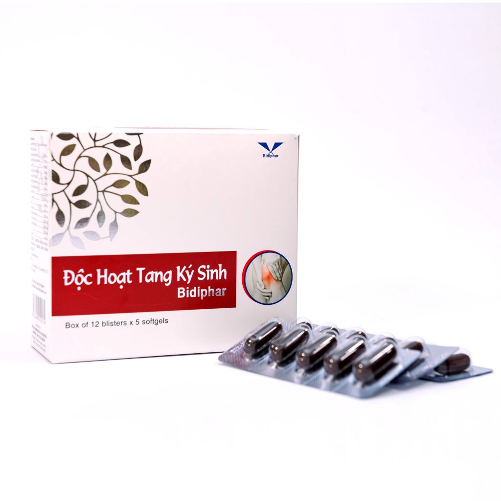 Độc Hoạt Tang Ký Sinh Bidiphar - Thuốc Cơ Xương Khớp - Hộp 60 Viên