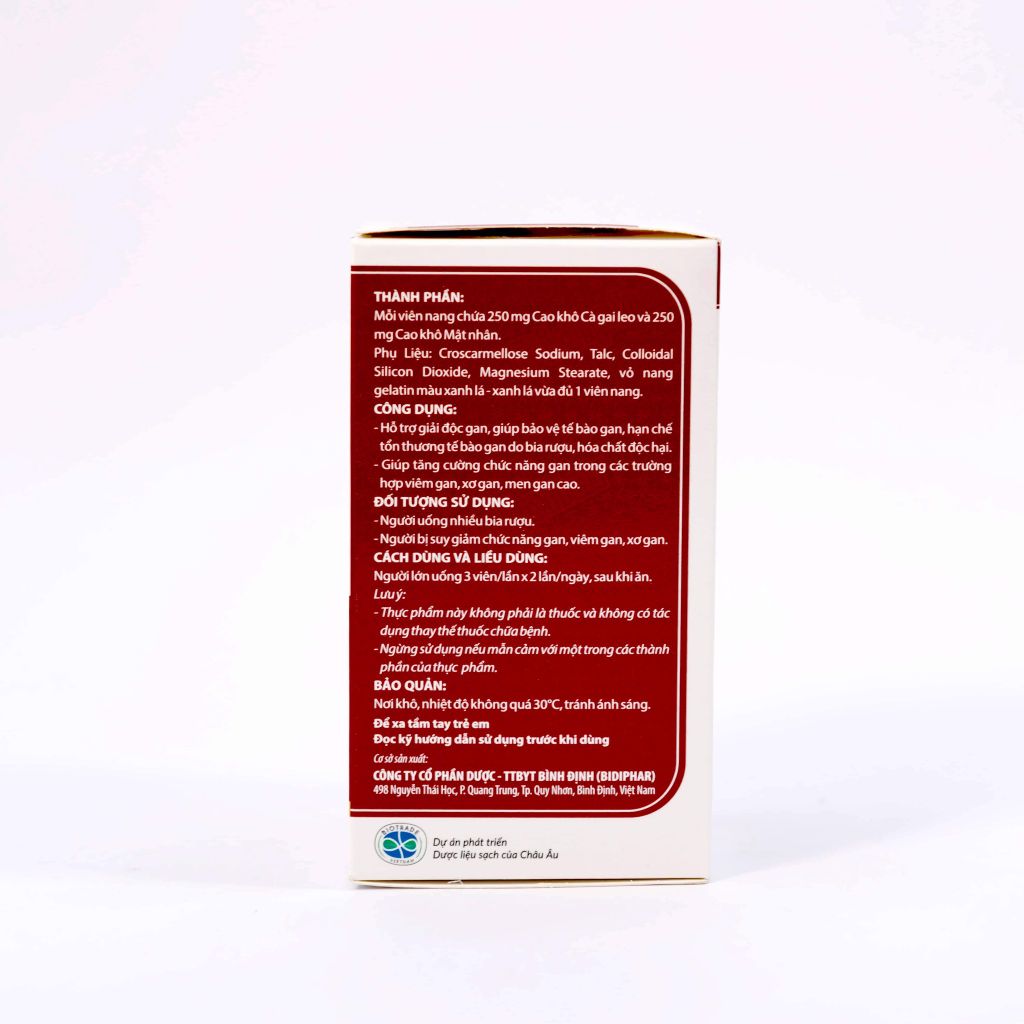 Dưỡng Can Bidiphar - Giải Độc, Tăng Cường Chức Năng Gan - Lọ 60 Viên