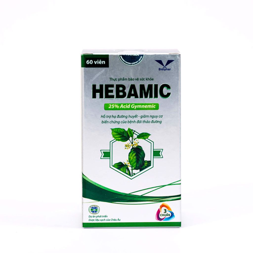 Hebamic - Viên Tiểu Đường - Lọ 60 Viên