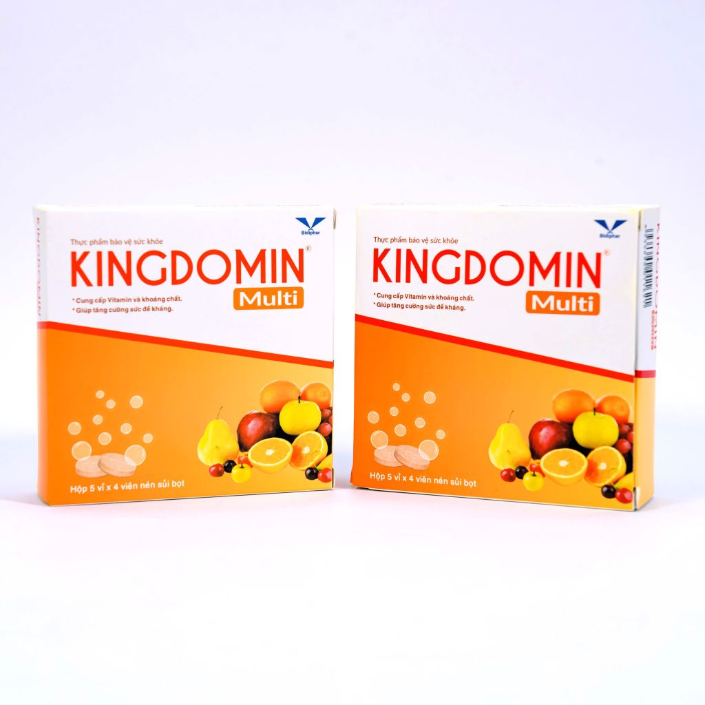 KINGDOMIN® Multi - Viên Sủi Vitamin, Tăng Sức Đề Kháng - Hộp 20 Viên