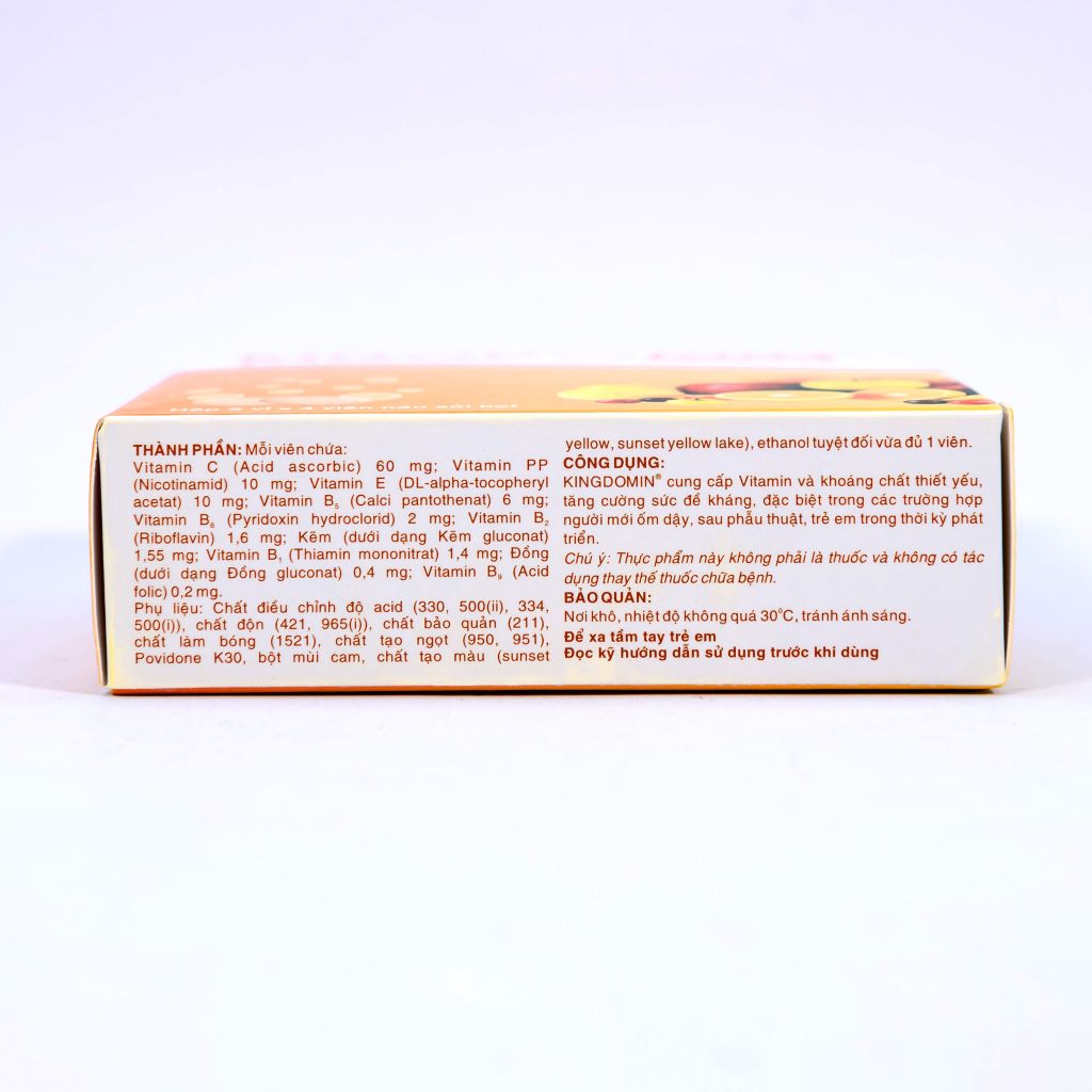 KINGDOMIN® Multi - Viên Sủi Vitamin, Tăng Sức Đề Kháng - Hộp 20 Viên
