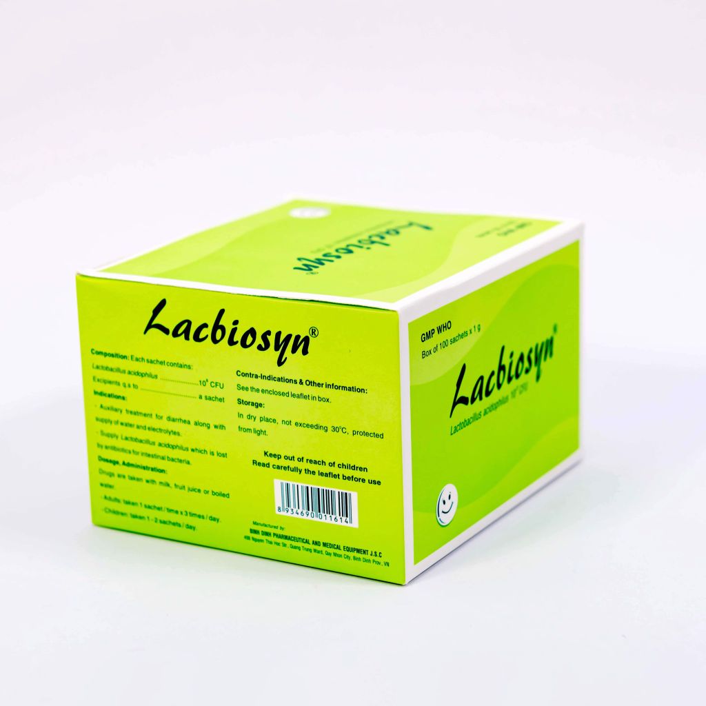 Lacbiosyn ® -Men Vi Sinh Bổ Sung Lợi Khuẩn - Hộp 100 Gói