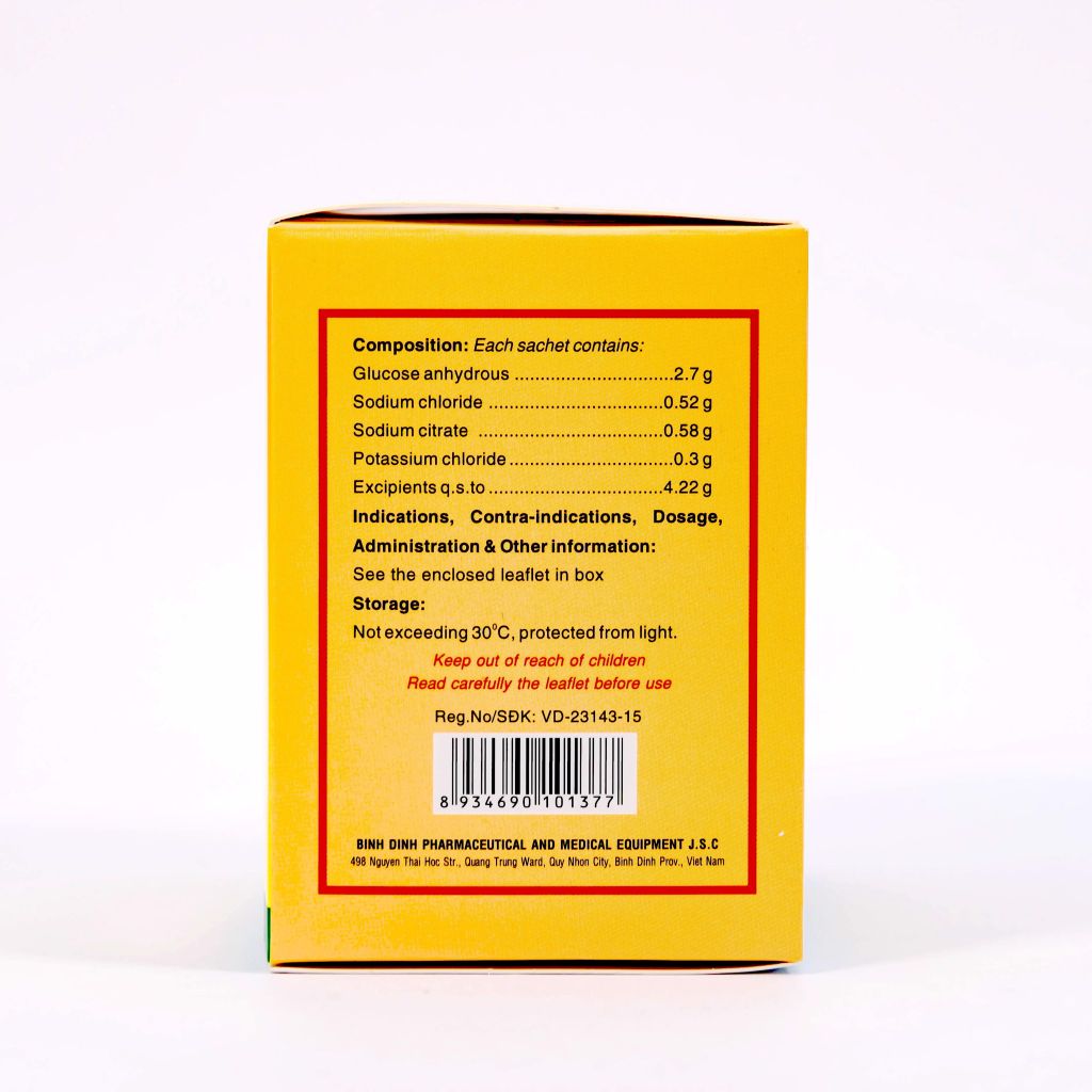 ORESOL NEW - Bù Nước Bằng Điện Giải - Hộp 20 Gói