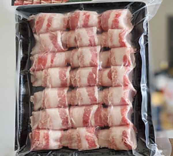 Ba rọi heo cuộn Iberrico