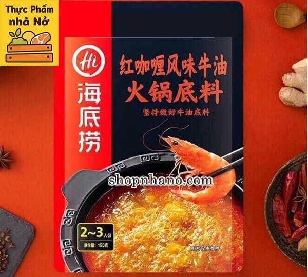 Cốt lẩu Haidilao vị tôm cay thơm