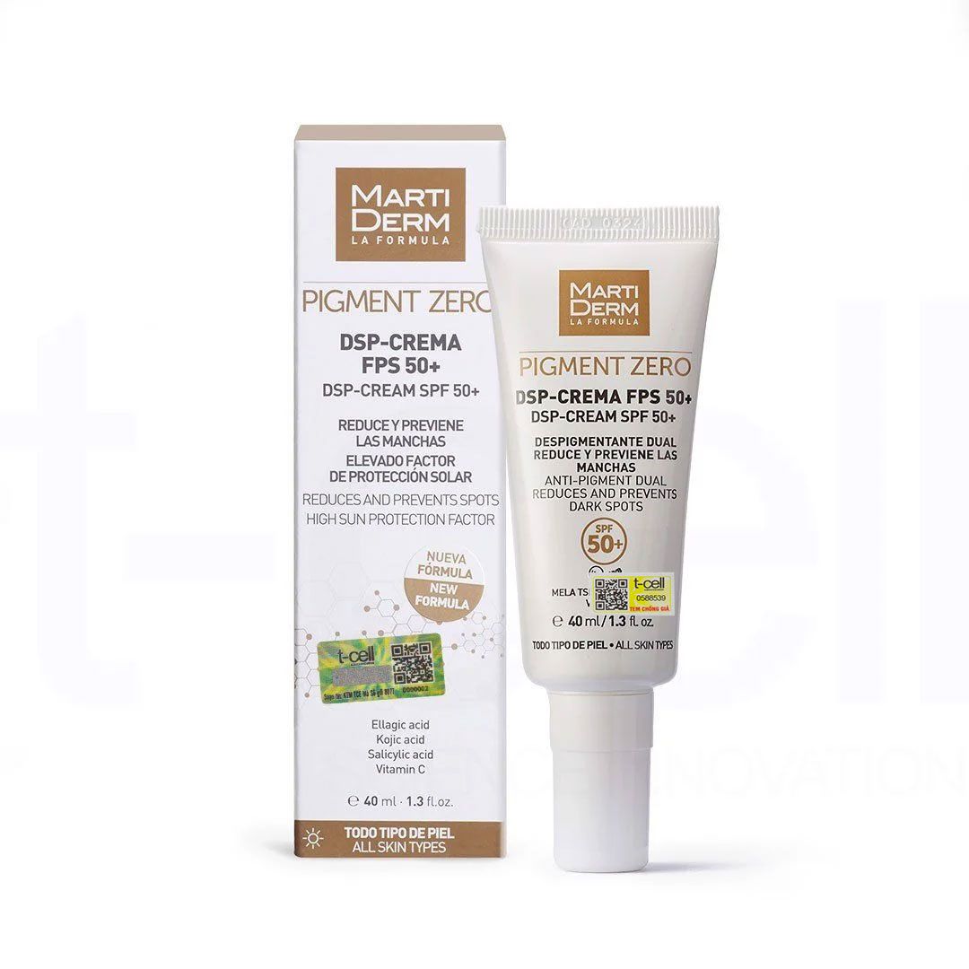 Kem Ngày Điều Trị Sắc Tố & Làm Sáng Da - MartiDerm Pigment Zero DSP SPF50+ Cream (40ml)