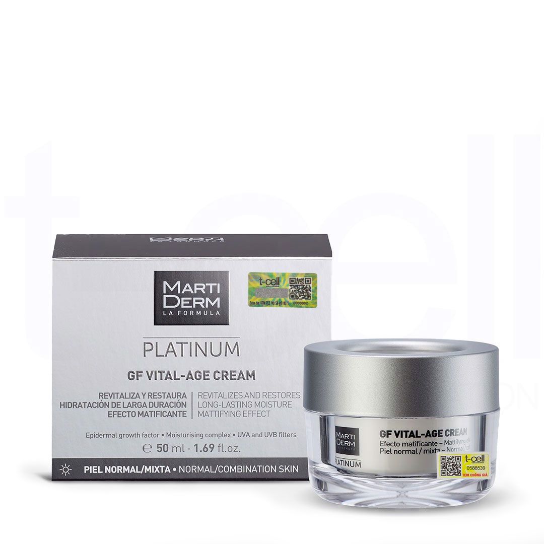 Kem Dưỡng Phục Hồi Chống Lão Hóa Toàn Diện - MartiDerm Platinum GF Vital Age Cream (50ml)