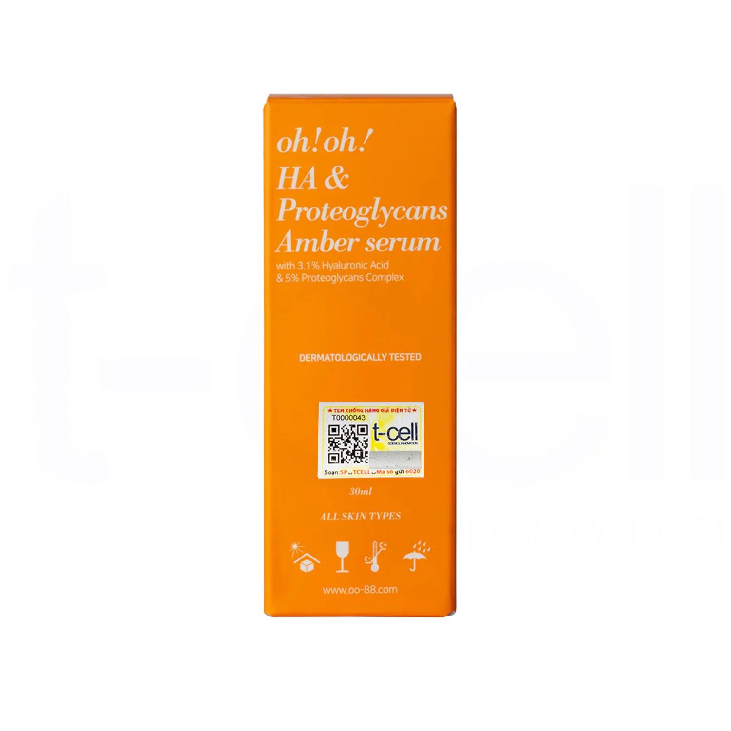 Tinh Chất Dưỡng Ẩm Chuyên Sâu, Phục Hồi & Trẻ Hóa Da oh!oh! HA & Proteoglycans Amber Serum (30ml)