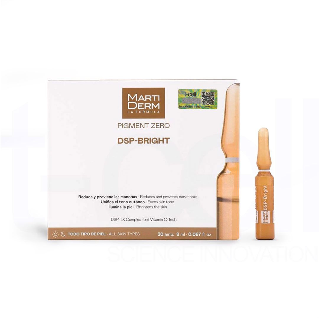 Ampoule Dưỡng Sáng Đều Màu Da, Giảm Đốm Sắc Tố - MartiDerm Pigment Zero DSP Bright (30 x 2ml)