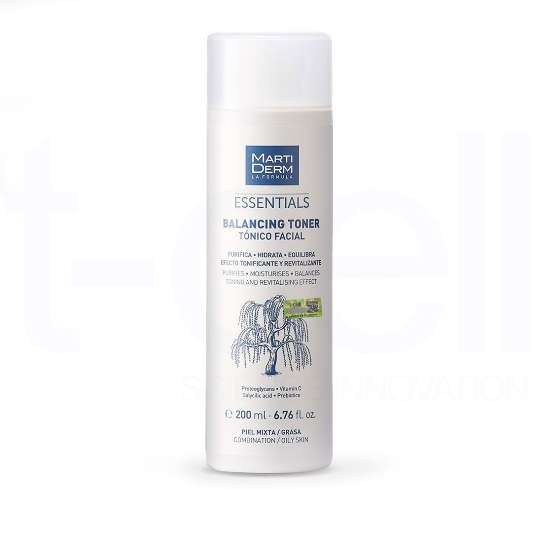Nước Cân Bằng Làm Sạch Chứa BHA & Prebiotics - MartiDerm Essentials Balancing Toner (200ml)