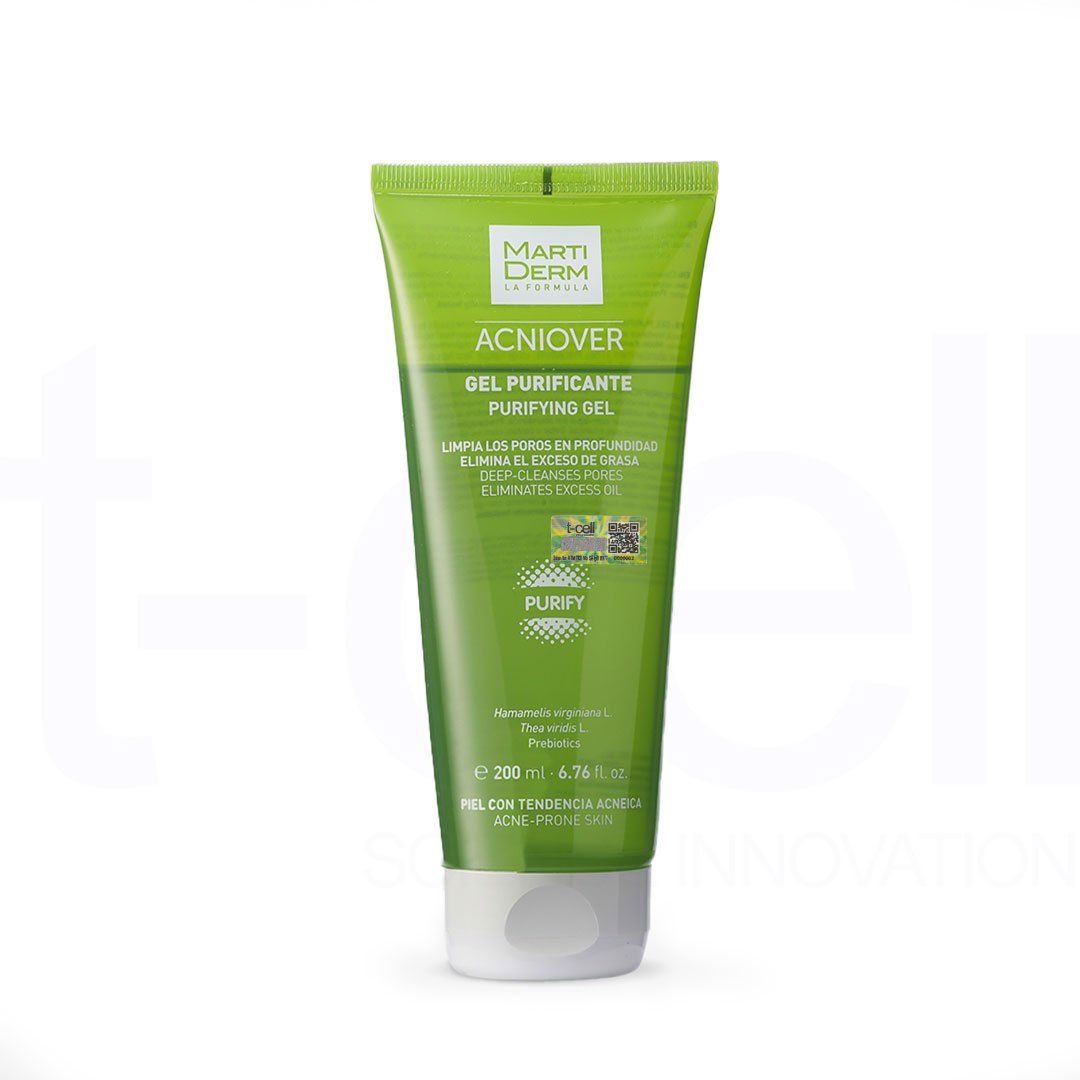 Gel Rửa Mặt Cho Da Dầu Mụn - MartiDerm Acniover Purifying Gel (200ml)