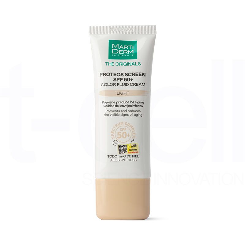 Kem Chống Nắng Ngừa Sạm Nám MartiDerm The Originals Proteos Screen SPF50+ Color Fluid Cream (Light) (40ml)