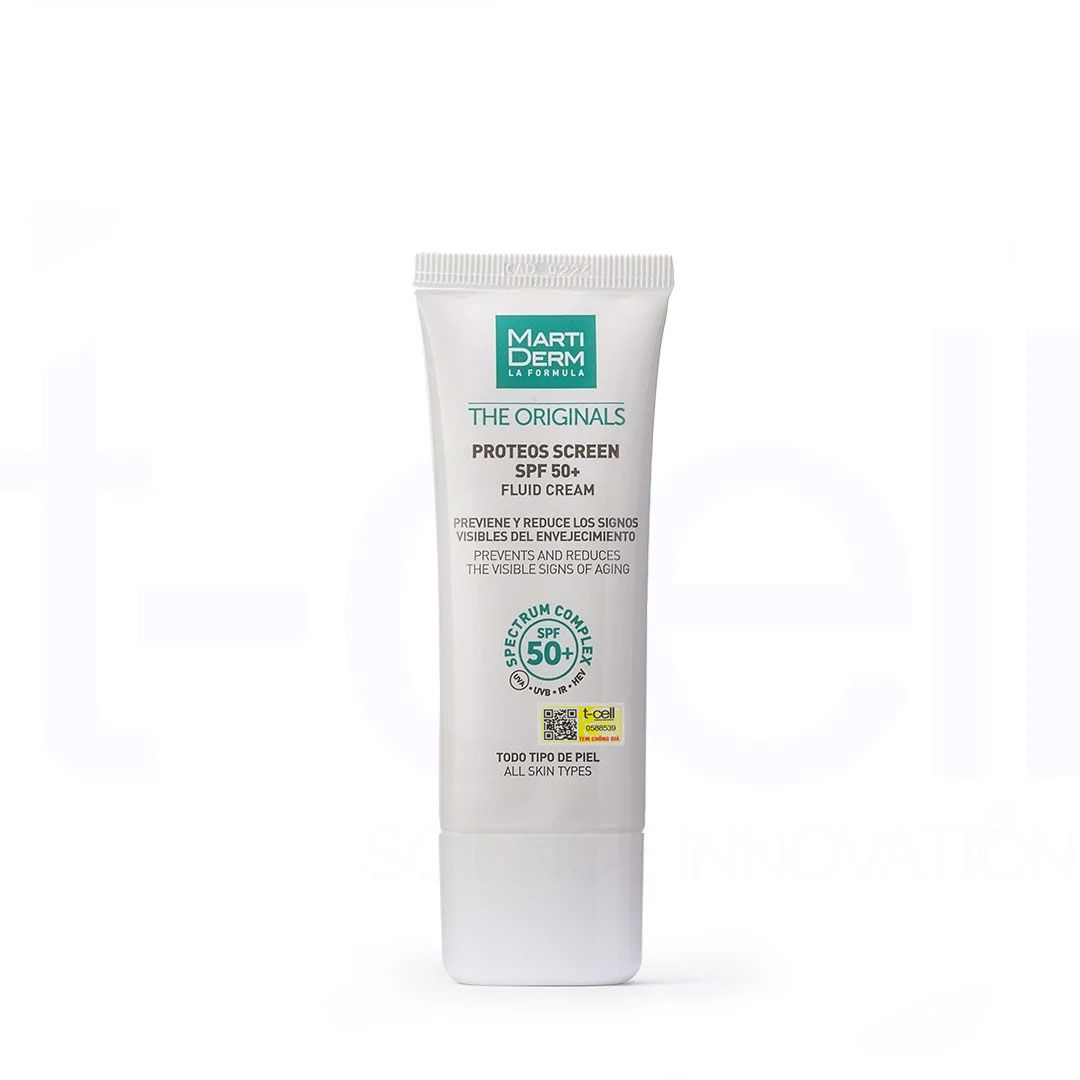 Kem Chống Nắng Ngăn Ngừa Sạm Nám - MartiDerm The Originals Proteos Screen SPF50+ Fluid Cream (40ml)
