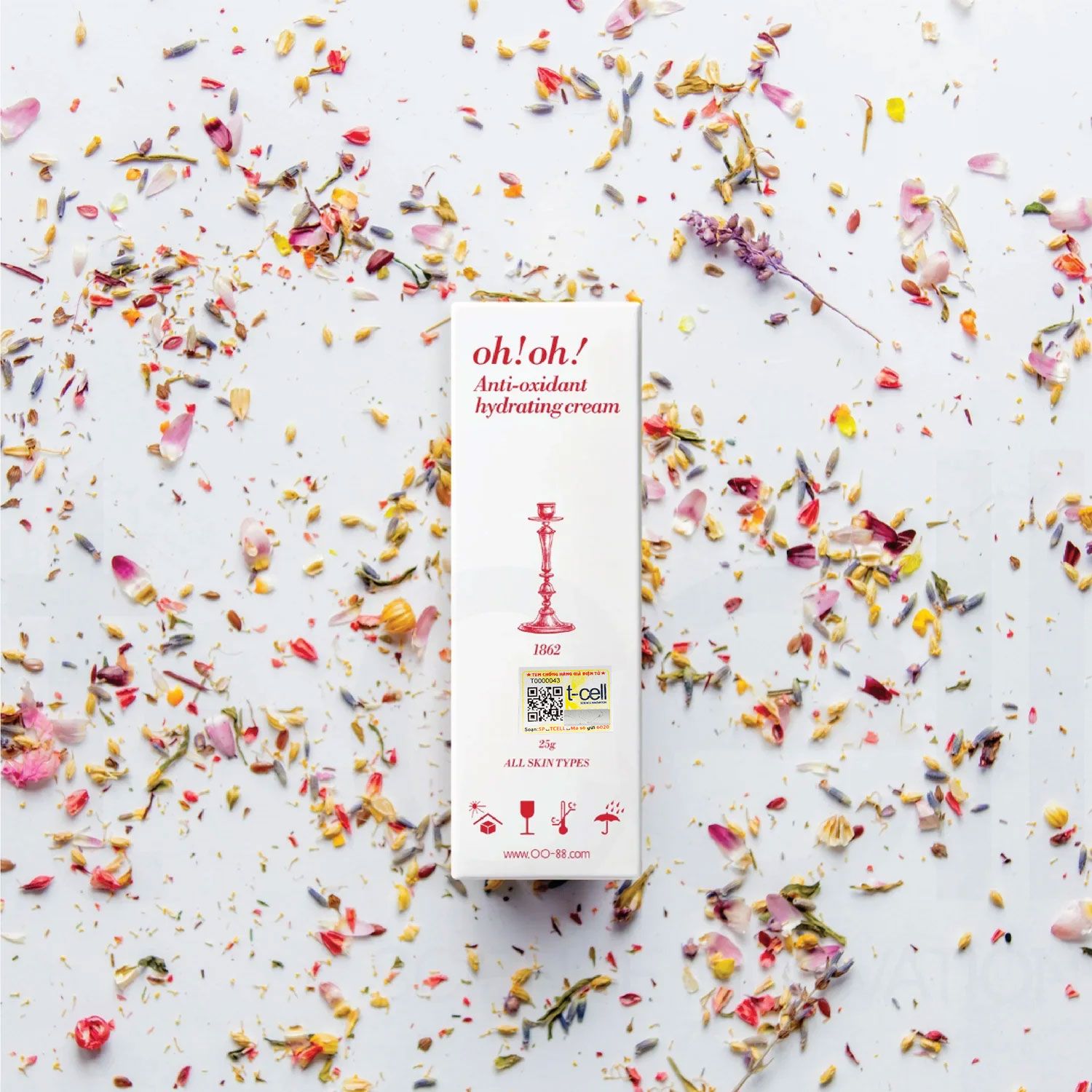Serum Dạng Kem Dưỡng Ẩm, Chống Oxy Hóa & Làm Sáng Da oh!oh! Anti oxidant hydrating cream (25g)