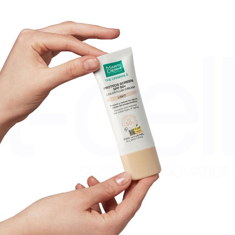 Kem Chống Nắng Ngừa Sạm Nám MartiDerm The Originals Proteos Screen SPF50+ Color Fluid Cream (Light) (40ml)