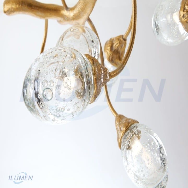 ĐÈN CHÙM ĐỒNG LOTUS BUD