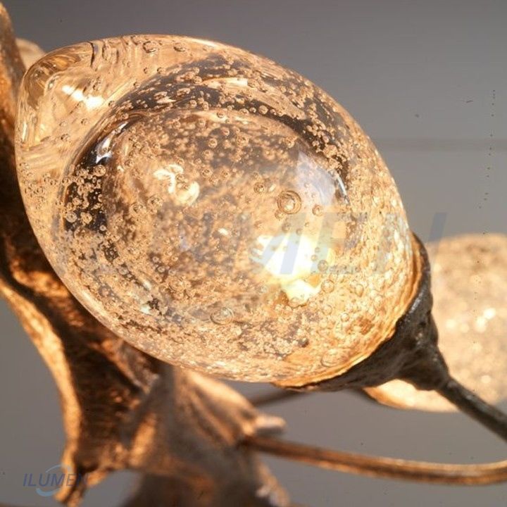 ĐÈN CHÙM ĐỒNG LOTUS BUD