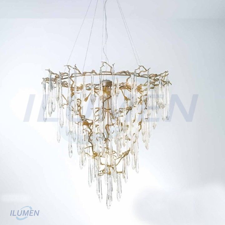 ĐÈN CHÙM ĐỒNG GLASS