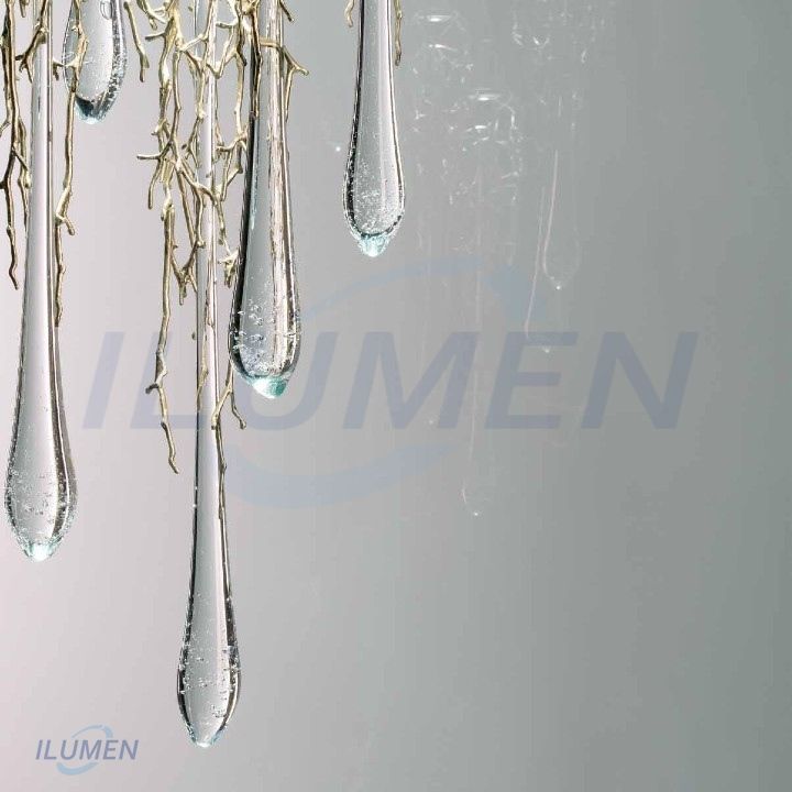 ĐÈN CHÙM ĐỒNG GLASS
