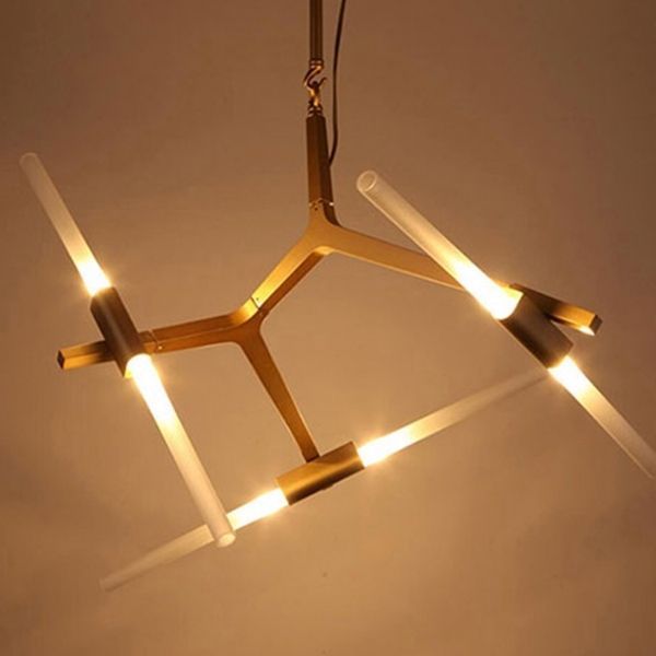 ĐÈN TREO AGNES CHANDELIER VÀNG 6 BÓNG VÀNG