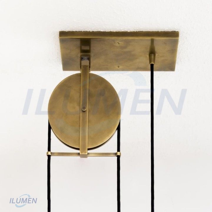 Đèn thả pha lê thổi màu hổ phách