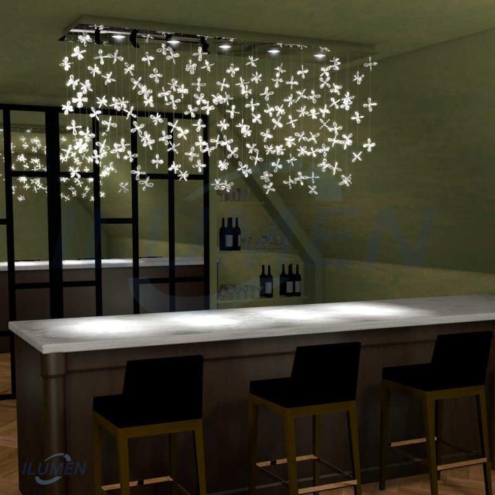 ĐÈN CRYSTAL FLOWER CHANDELIER