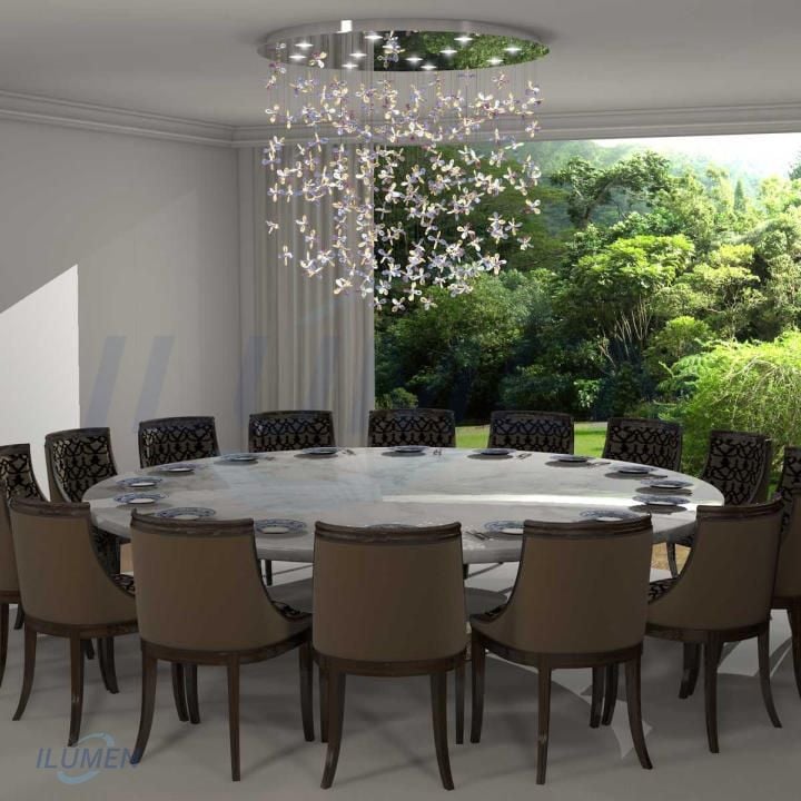 ĐÈN CRYSTAL FLOWER CHANDELIER