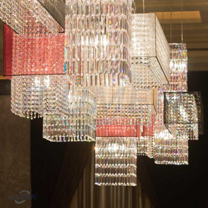 ĐÈN CRYSTAL SCARTLLET SKYLINE CHANDELIER
