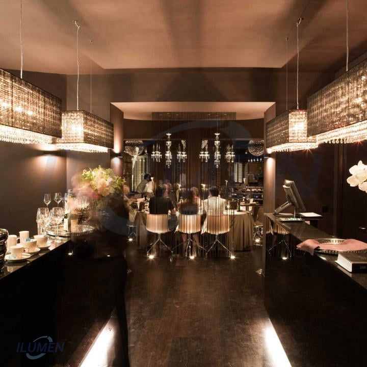 ĐÈN CRYSTAL SCARTLLET SKYLINE CHANDELIER