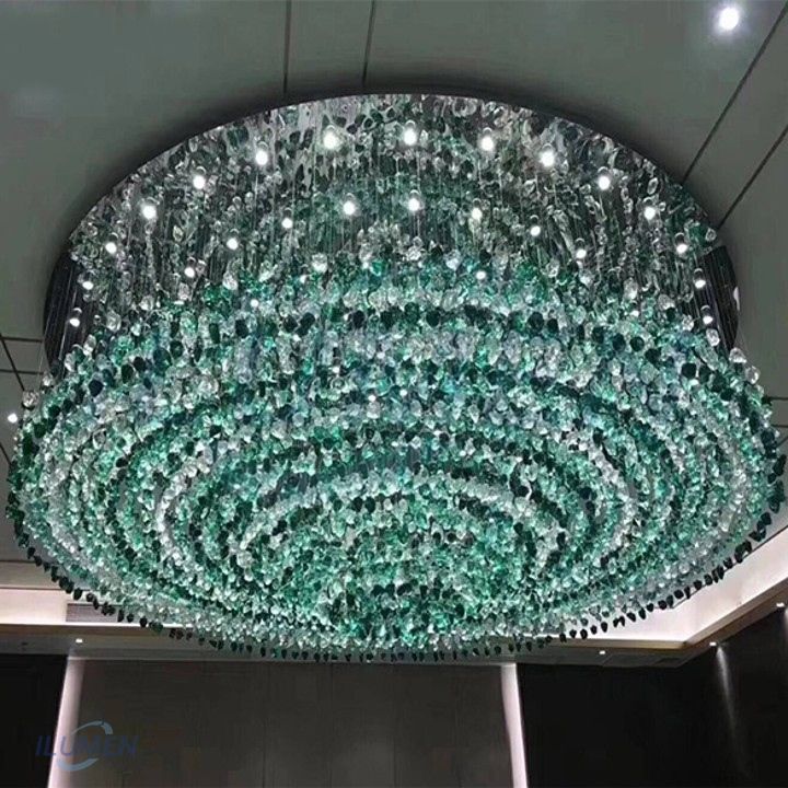 SXCE004 ĐÈN THỦY TINH HẠT THẠCH ANH