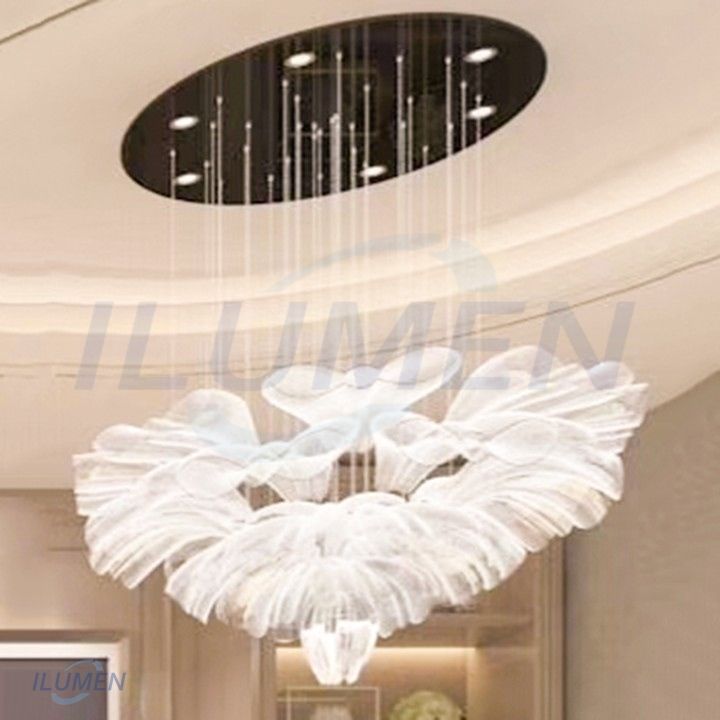 SXCE005 ĐÈN THỦY TINH LÔNG VŨ ẢO DIỆU