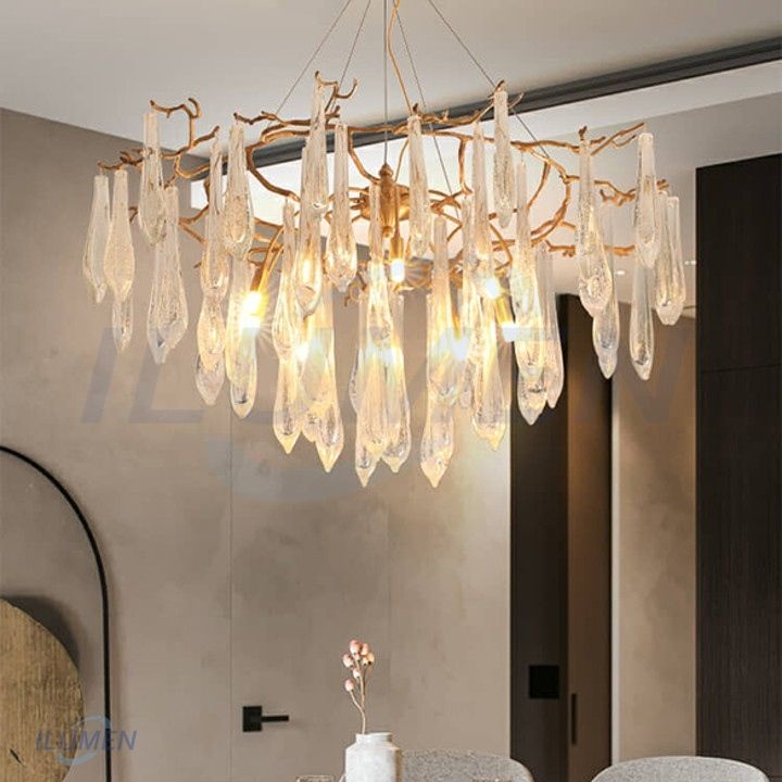 SXCH008 ĐÈN THỦY TINH MẦM SÁNG LAN TỎA