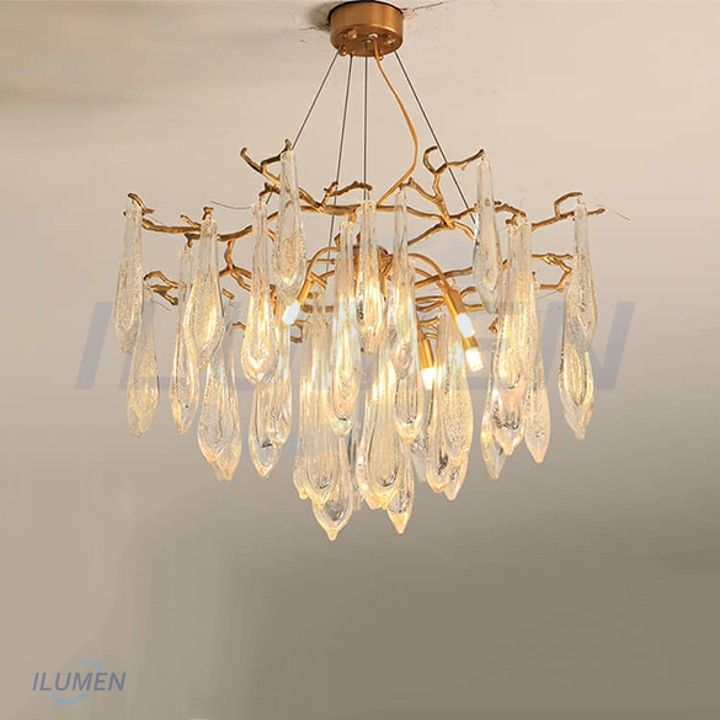 SXCH008 ĐÈN THỦY TINH MẦM SÁNG LAN TỎA