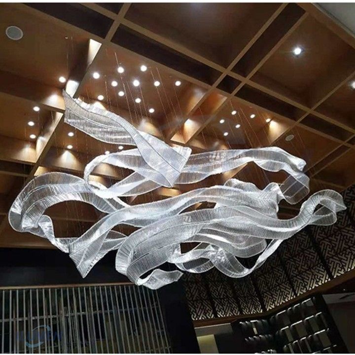 SXHA023 ĐÈN THỦY TINH DẢI LỤA MÚA LƯỢN