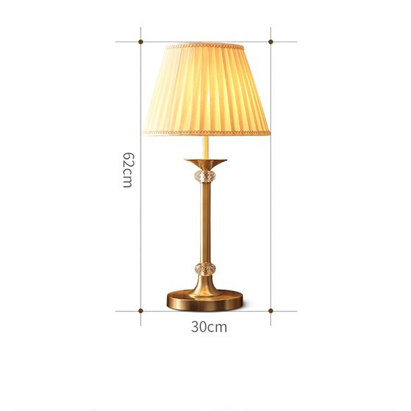 XDB0025 ĐÈN BÀN CHỤP VẢI XẾP