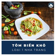 Tôm Biển Khô Loại 1 Size Lớn - Hộp quà tặng đặc sản nha trang