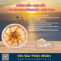 Hồng Yến - Cao Cấp - Tổ Yến Sào Nguyên Chất Sản Xuất Tại Nha Trang