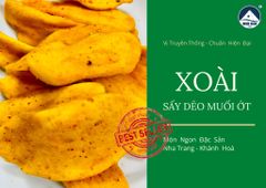 Xoài Sấy Dẻo Muối Ớt - Vị Muối Ớt Ăn Không Ngớt