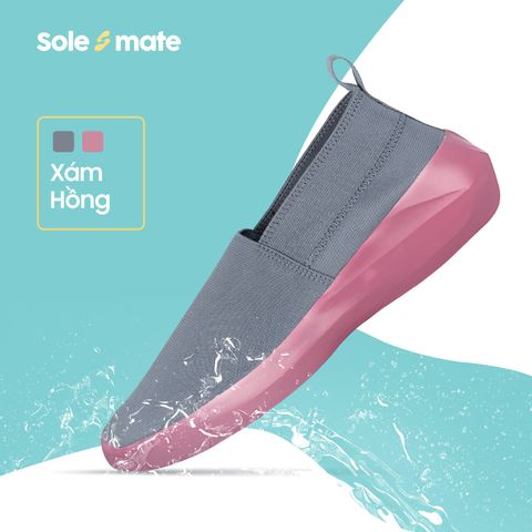 Giày thun thời trang Solemate 530 Xám hồng