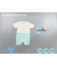 Bộ body cộc cho bé - Chất liêu sợi tre (Bamboo Filament)