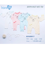 Bộ Body suit cho bé - Chất liêu sợi tre (Bamboo Filament)