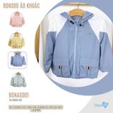 Áo khoác gió Bons99 giữ ấm thoải mái cho bé trai và bé gái từ 6 tháng đến 4 tuổi BONAG001