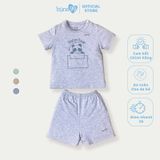 Bộ cài vai cộc tay Bons99 chất liệu Melanie mềm mát thoải mái cho bé trai từ 12 tháng BONML01