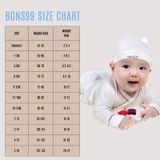 Bộ cộc tay Bons99 cài chéo chất liệu sợi tre thoáng mát thoải mái cho bé từ 0-6 tháng BONBB059