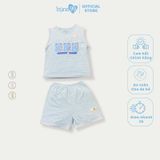 Bộ ba lỗ gấu Bons99 chất liệu Modal xốp mềm mát thoải mái cho bé từ 6 tháng BONMD062