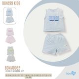 Bộ ba lỗ gấu Bons99 chất liệu Modal xốp mềm mát thoải mái cho bé từ 6 tháng BONMD062